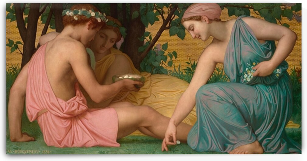Le printemps [1858] by William Bouguereau [1825–1905] by MyCozyFineArt