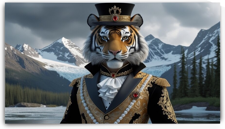Royal Roar: The Aristocratic Tiger of the North by Webfinai
