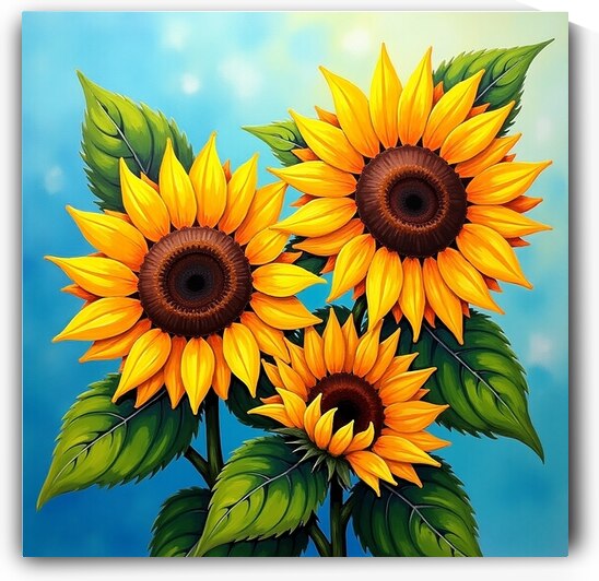 ☀️ Sunflower Symphony: A Burst of Nature’s Cheer ☀️ by chromadreamstudio