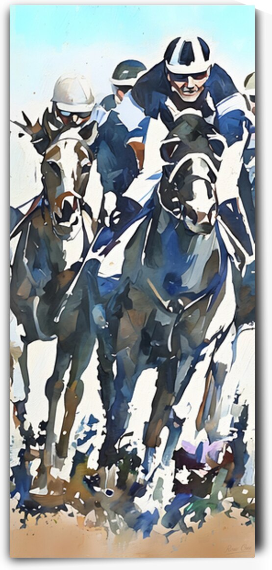 1974 Horse Racing Art Remix by Row One Brand