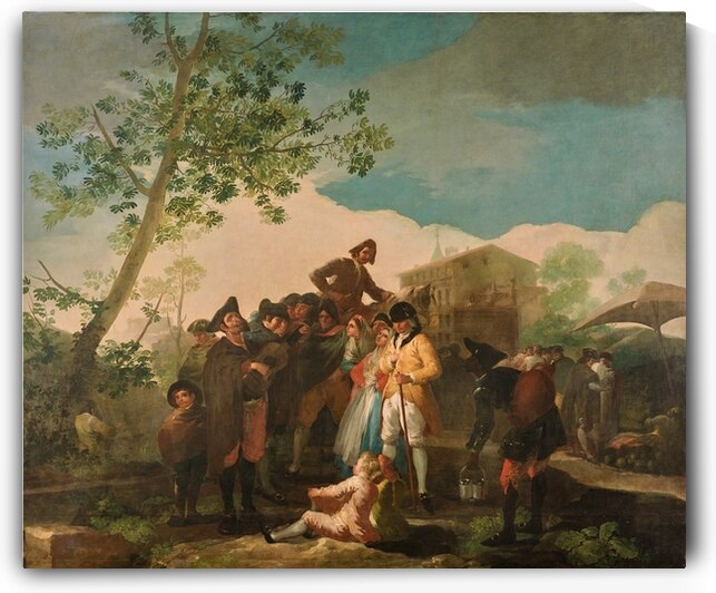 Francisco Goya – The Blind Guitarist c. 1778 | Expressive Portrait of Music and Hardship by Wirla