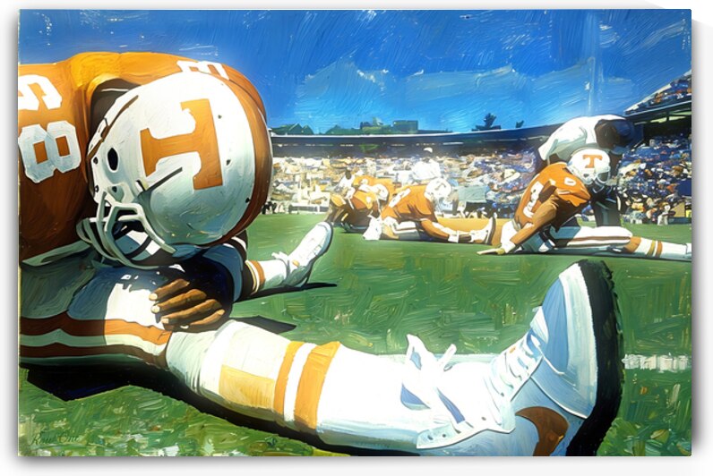 1980s Tennessee Vols Football Gameday Art by Row One Brand