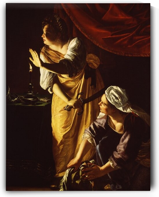 Artemisia Gentileschi – Judith and Her Maidservant with the Head of Holofernes c. 1623–1625 | Baroque Masterpiece of Courage and Intrigue by Wirla