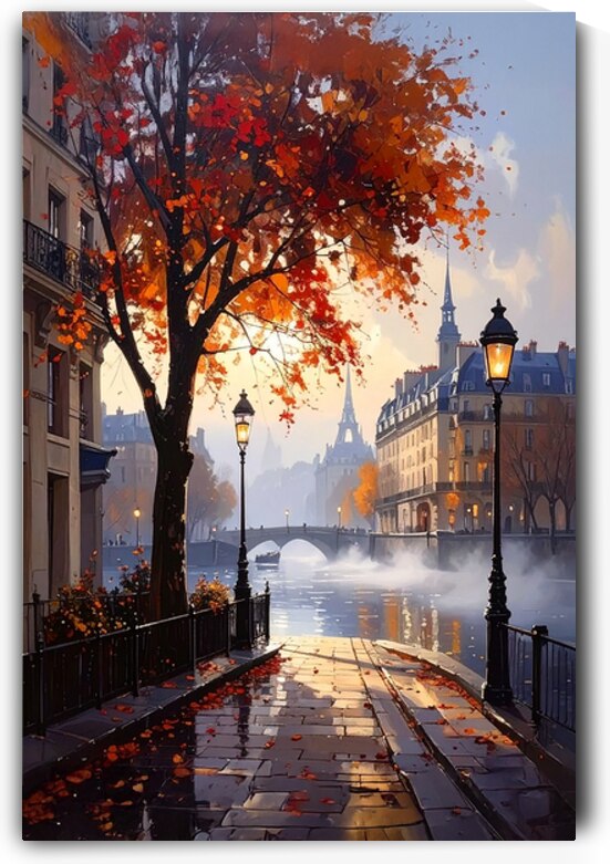 Paris in the Rain 17 by Bob Tamburello