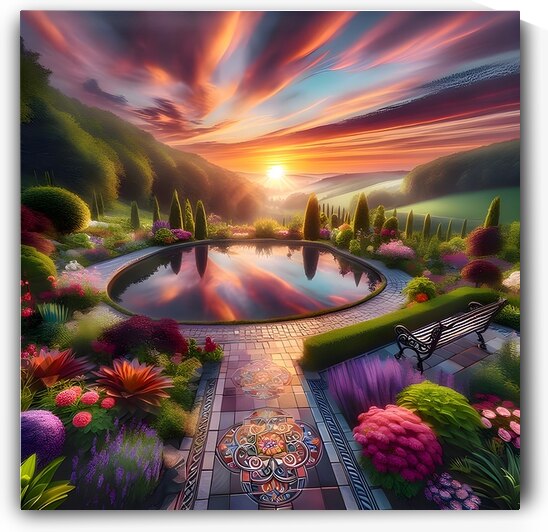 Garden and reflection by FANO