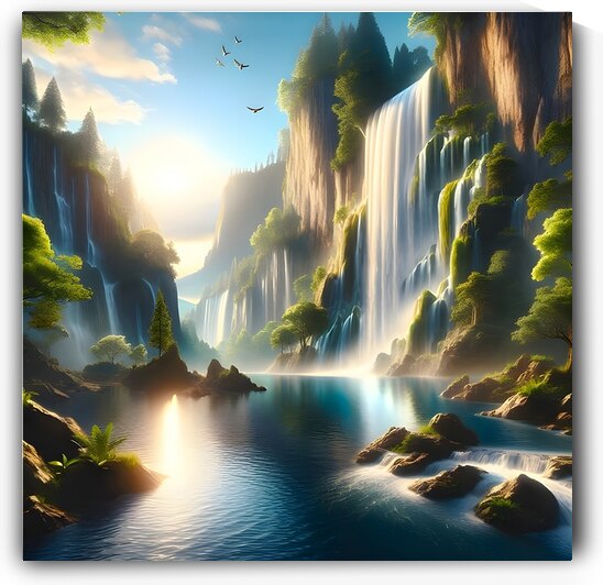 Calm waterfall by FANO