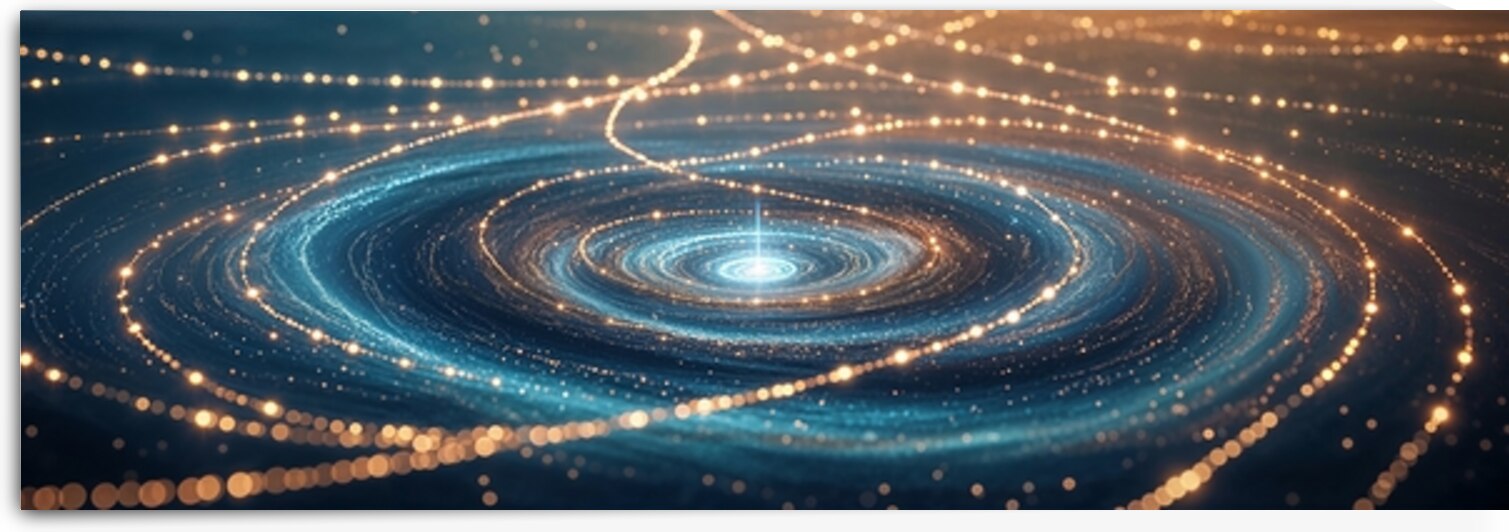 Ethereal Celestial Spiral of Light by ambivalencia