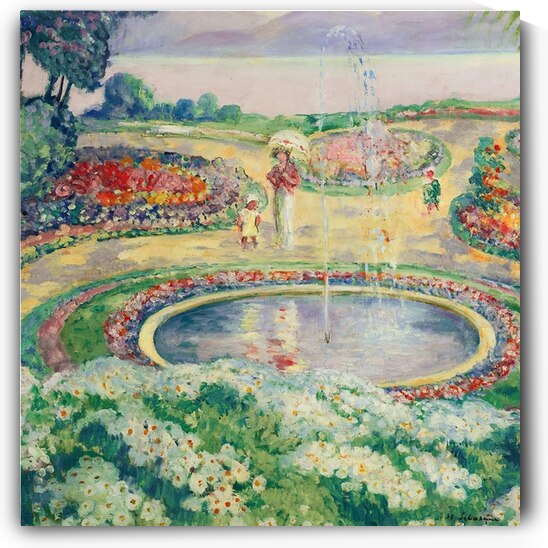 Le Jardin Fleuri [1914–15] by Henri Lebasque [1865–1937] by MyCozyFineArt