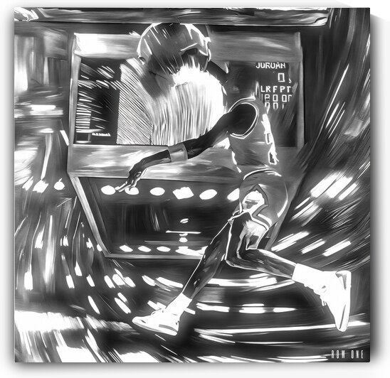 1988 Michael Jordan Dunk Contest Art Remix by Row One Brand