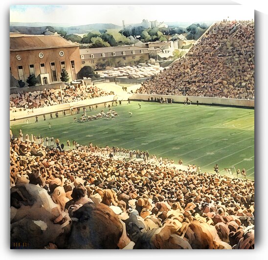 1970s Lewis Field OSU Football Crowd Art by Row One Brand