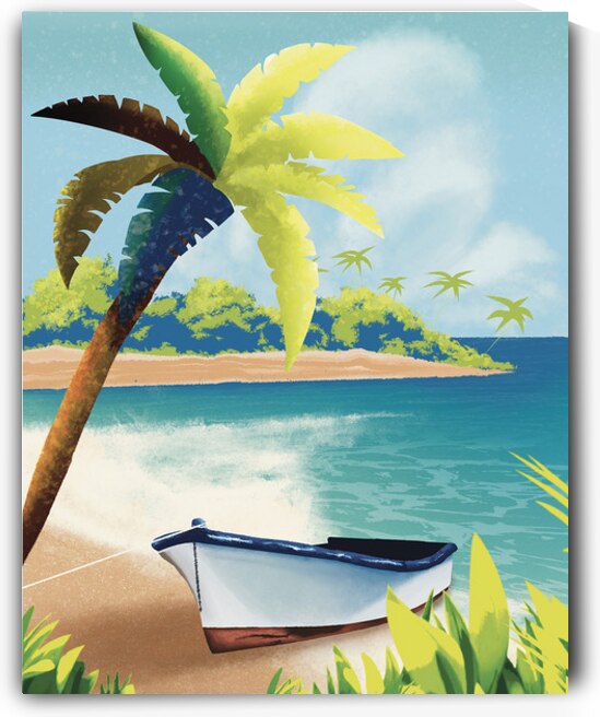 Tropical Escape: A Journey to Serenity by sarah illustrator