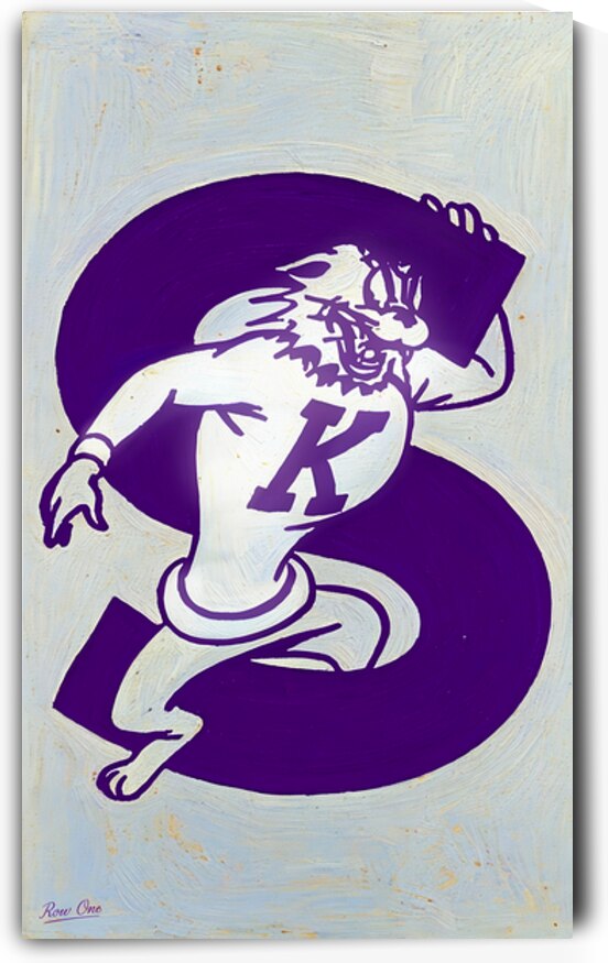 1950s Kansas State Wildcat Cartoon Art by Row One Brand