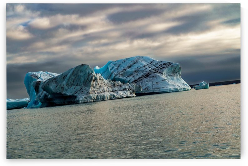  Isolated Iceberg under the gloomy sky -- Jokulsarlon Iceland by Jason Wen Bin TONG 