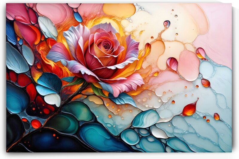 Abstract Rose by NurpuArt