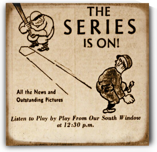 1930 World Series Viewfinder Slide Art by Row One Brand