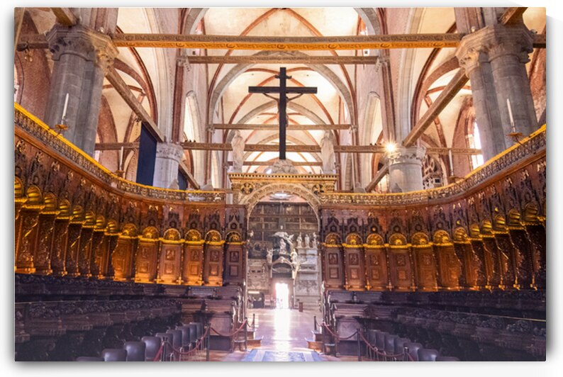 Venice Chiesa del Angelo Raffaele Church Interior by Norma Brandsberg Photography