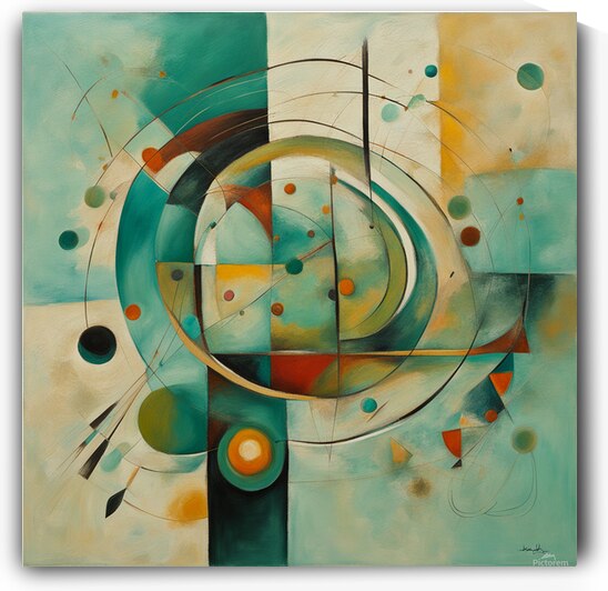 Abstract painting art Kandinsky inspired by Monica Longhini