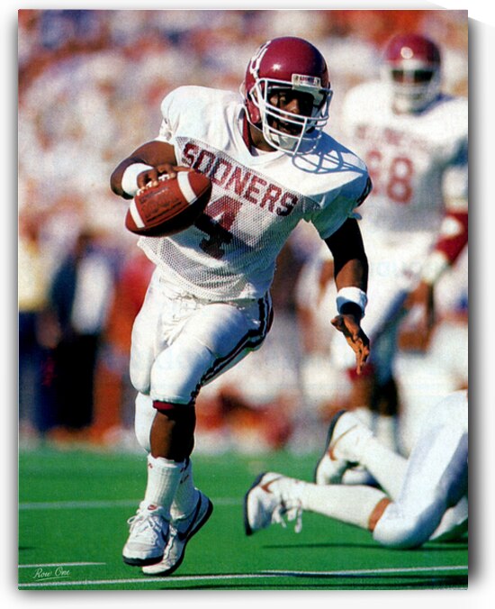 1987 Jamelle Holieway Oklahoma Photo by Row One Brand
