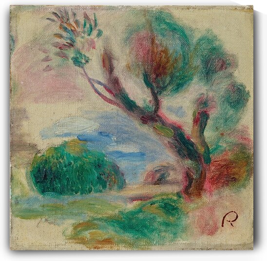 Arbre à Cagnes. Au loin la mer [1896] by Pierre–Auguste Renoir [1841–1919] by MyCozyFineArt