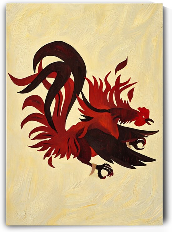 1970s South Carolina Gamecock Art by Row One Brand