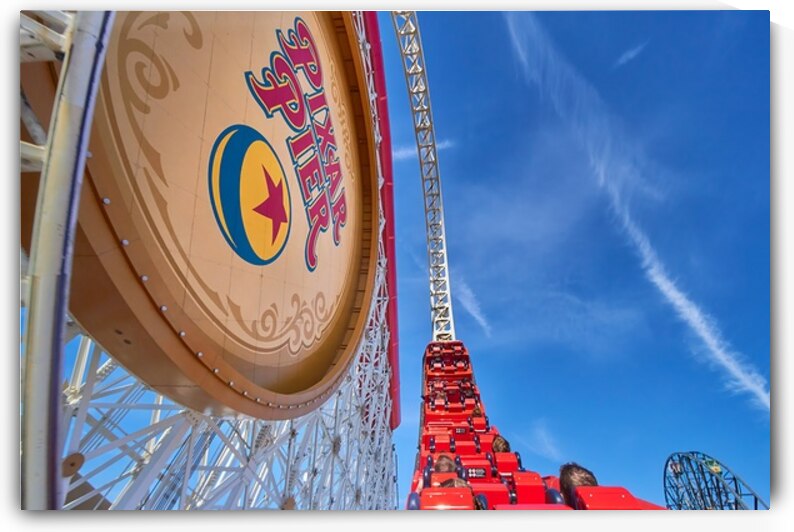 Roller Coaster Loop Low Angle by Ryan Cameron