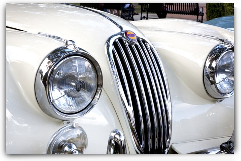 1956 White XK 140 MC OTS X16 2 by Rich Franco
