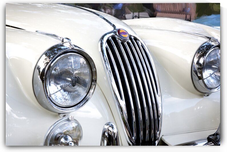 1956 White XK 140 MC OTS X16 3 by Rich Franco