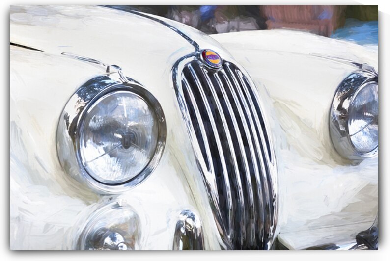 1956 White XK 140 MC OTS X16 4 by Rich Franco