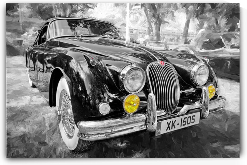 1955 Black XK 140 MC OTS X1 11 by Rich Franco