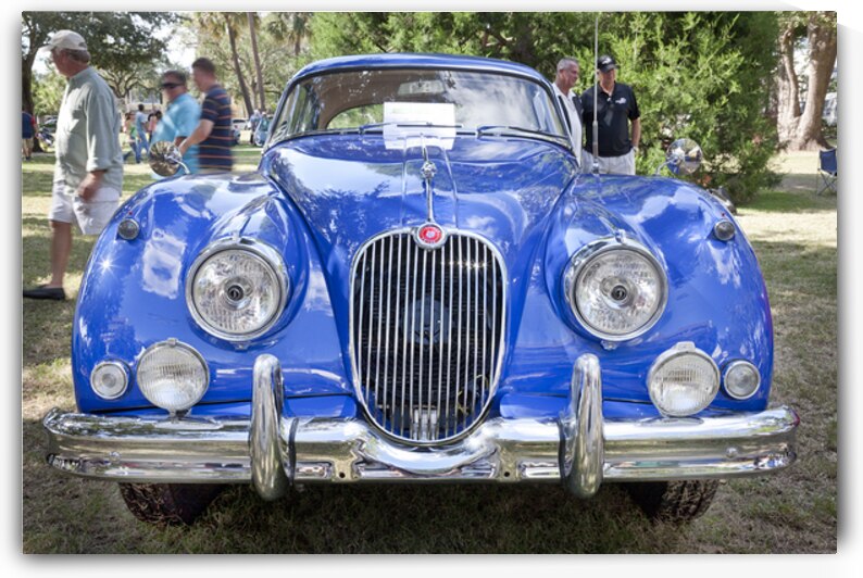 1961 Blue Jaguar XK 150 FHC X1 1 by Rich Franco
