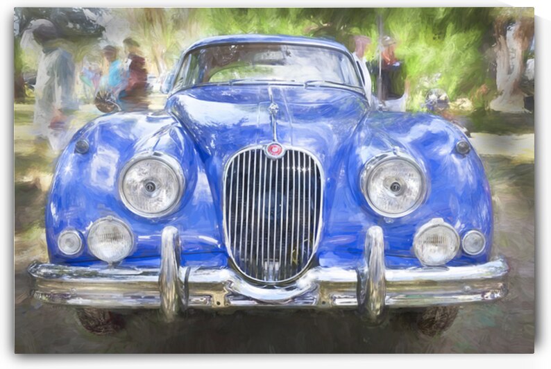 1961 Blue Jaguar XK 150 FHC X1 3 by Rich Franco