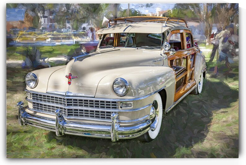 1947 Tan Chrysler Town And Country Sedan 4 Door X1 6 by Rich Franco