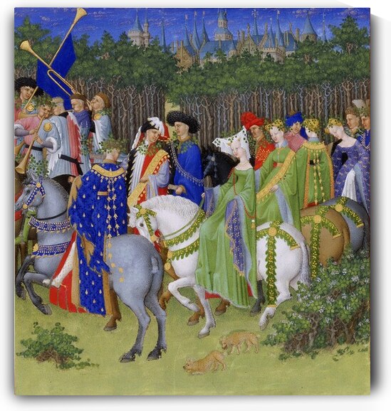  Limbourg Brothers – Tres Riches Heures du Duc de Berry: May c. 1412–1416 | Exquisite Medieval Calendar Illumination by Wirla