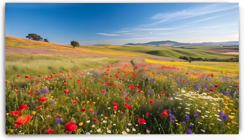 Spring Symphony in a Wildflower Meadow by DesignTech