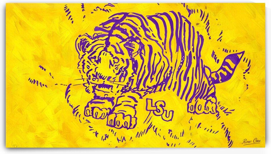 1930s LSU Tiger Art by Row One Brand