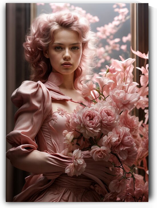  A Flowing Pink Gown by Aniima Illussiya