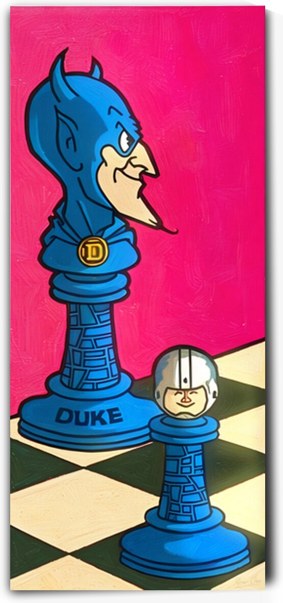 1969 Duke Chess Piece Art by Row One Brand