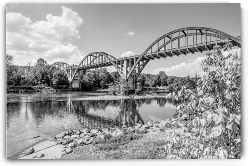 Concrete Cotter Bridge Grayscale by Jennifer White