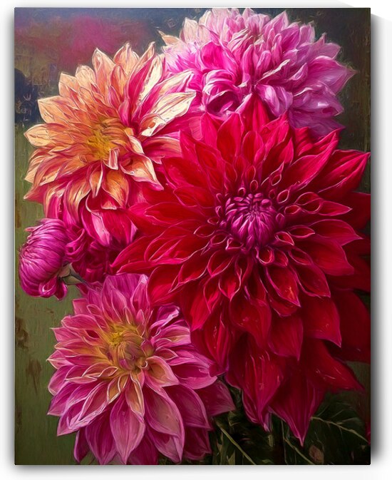 Family of Lovely Dahlias by Thea Menagh