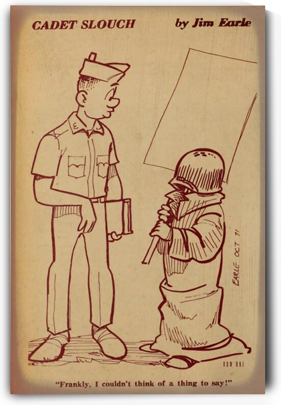 1971 Cadet Slouch Jim Earle Cartoon Art by Row One Brand