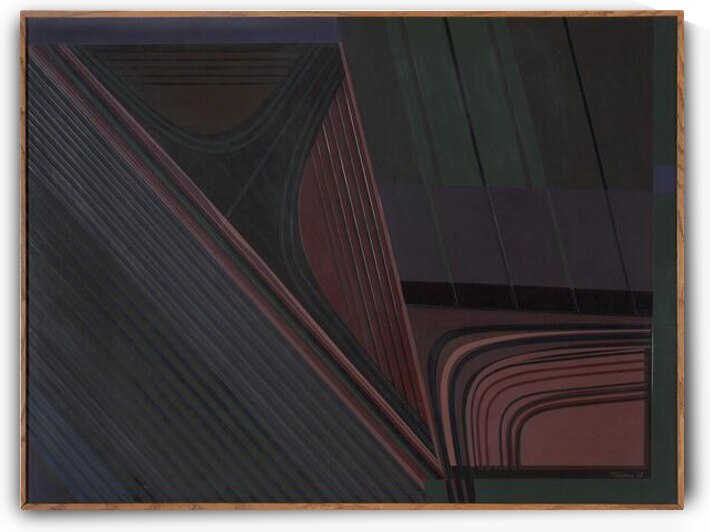 Linear Vibrations   1968    36 x 4 by Tony Tascona OC LLD RCA LLD 1926 2006