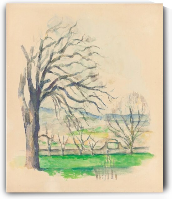 Arbre Dépouillé Au Jas De Bouffan by Paul Cézanne [1839–1906] by MyCozyFineArt