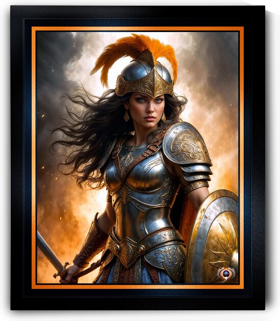 A Warriors Portrait Of Aurelia Valeriana In The Face Of Battle Mesmerizing AI Concept Art by Xzendor7 by xzendor7