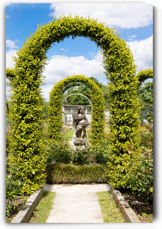 Elegant italian garden in Villa Pallavicino. Traditional vintage by Paolo Modena