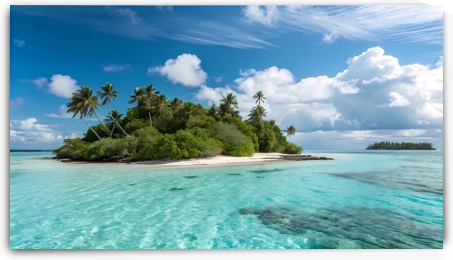 Tropical Island Paradise with Turquoise Waters.jp by DesignTech