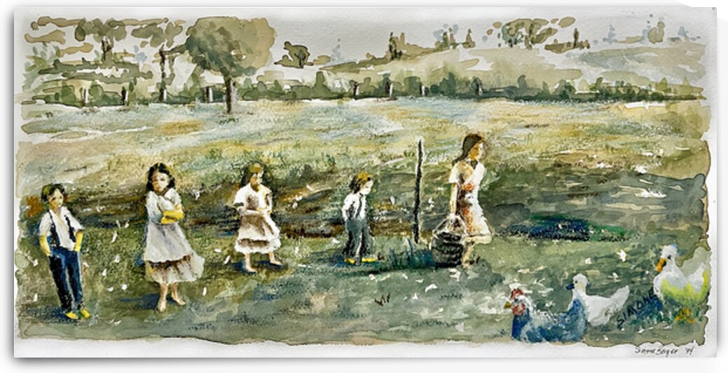 kidsonthefarm by joannebergerart
