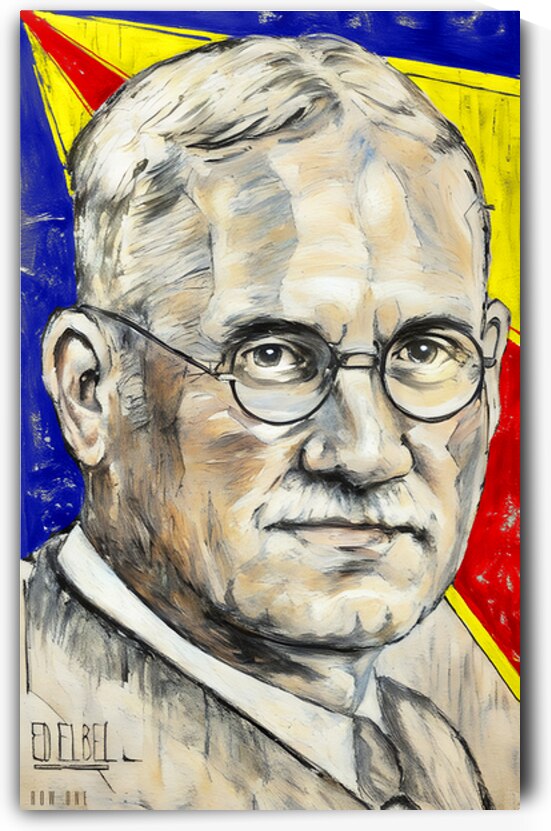 1930s James Naismith Kansas Basketball Art by Row One Brand