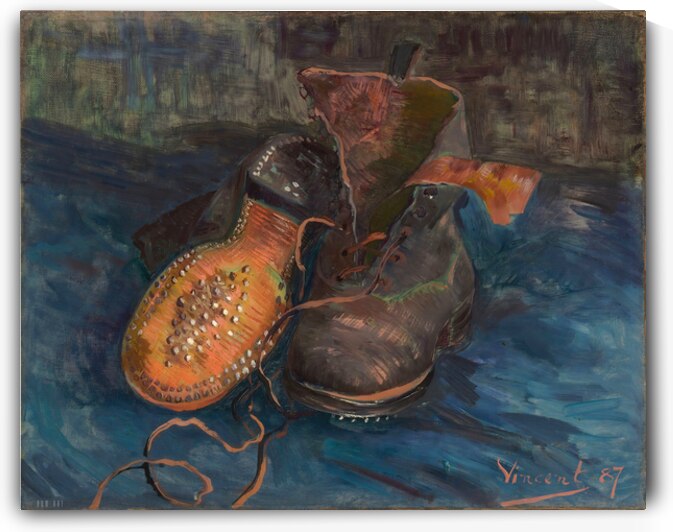 A Pair of Boots | 1887 Vincent Van Gogh Art by Row One Brand