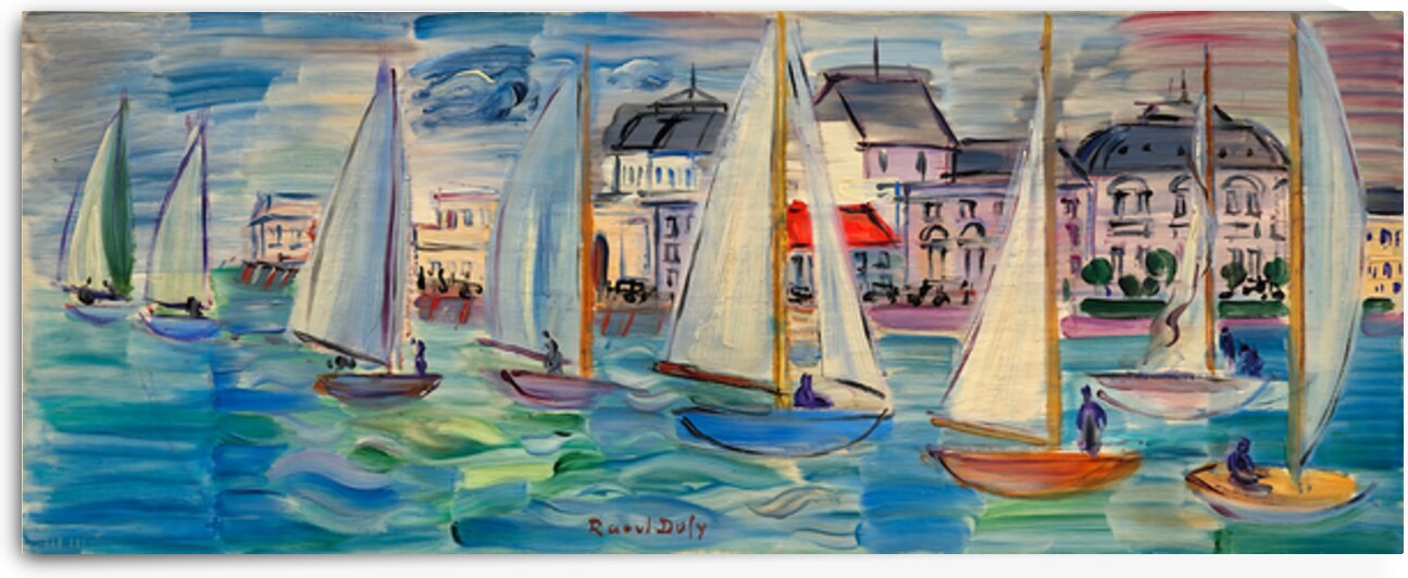Regates a Deauville by Raoul Dufy French  by Row One Brand