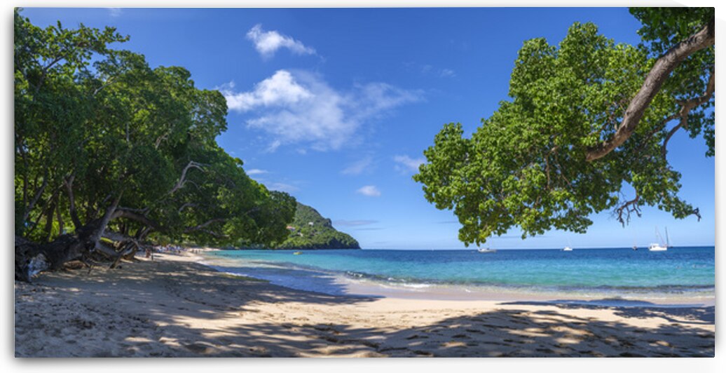 Tranquil beach in St Vincent Caribbean islands by Assaf Frank
